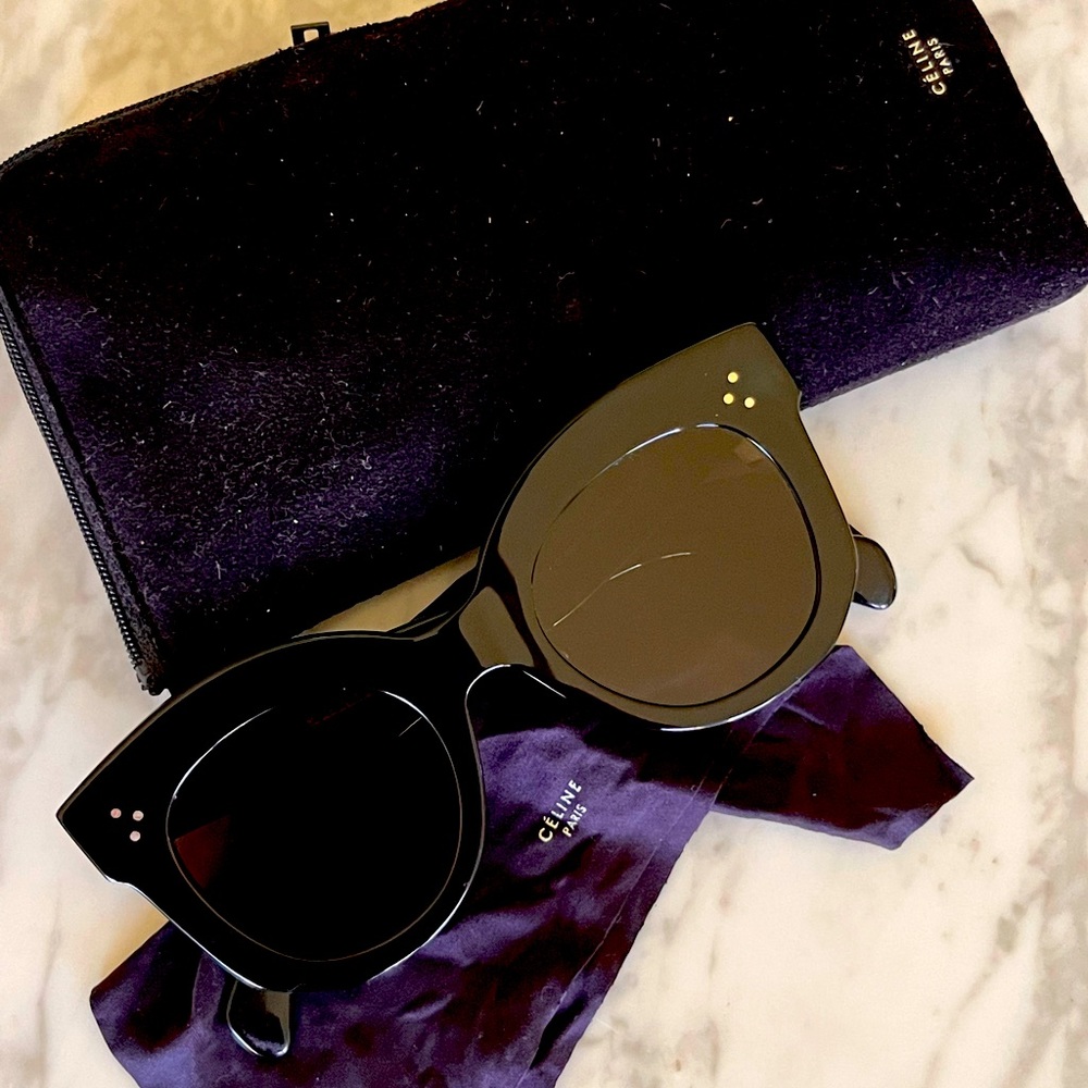 NWOT CELINE Women's 41443/S 50mm Black Sunglasses